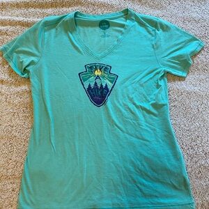 Life Is Good Aqua Cool Tee